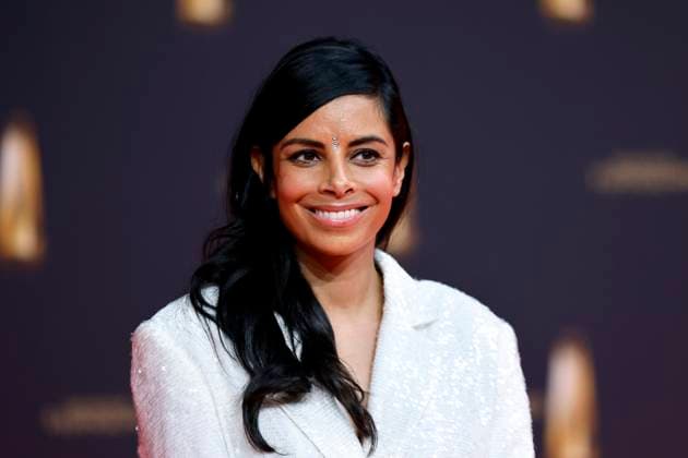 Moderatorin Collien Ulmen-Fernandes auf dem Red Carpet beim Deutschen Fernsehpreis 2024 in den MMC-Studios in Ossendorf. Köln, 25.09.2024 NRW Deutschland Copyright: xChristophxHardtx