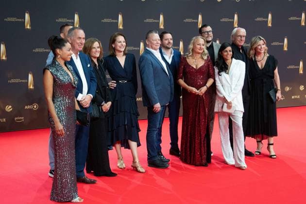 Die Jury des Deutschen Fernsehpreises, Roter Teppich, Red Carpet Show, Ankunft, arrival, Verleihung des Deutschen Fernsehpreises, Der Deutsche Fernsehpreis 2024, Deutscher Fernsehpreis 2024 in den MMC Studios Koeln, am 25.09.2024.