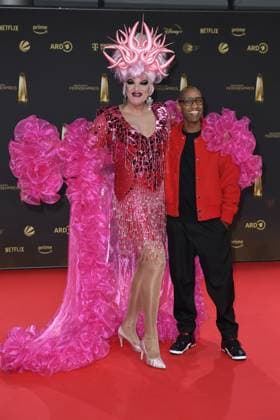 RECORD DATE NOT STATED Deutschen Fernsehpreis 2024 Olivia Jones und Amiaz Habtu beim Deutschen Fernsehpreis 2024 in den MMC Studios iin Köln Copyright: xEventpressxTimmx