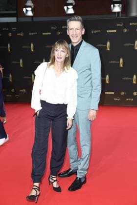 RECORD DATE NOT STATED Deutschen Fernsehpreis 2024 Steffen Hallaschka mit Frau Steffen Hallaschka beim Deutschen Fernsehpreis 2024 in den MMC Studios iin Köln Copyright: xEventpressxTimmx