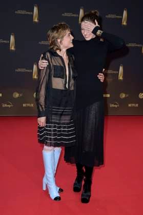 Mala Emde und Katharina Stark bei der Verleihung des Deutschen Fernsehpreises 2024 in den MMC Studios. Köln, 25.09.2024