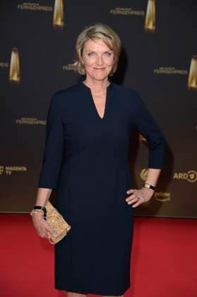 Marietta Slomka bei der Verleihung des Deutschen Fernsehpreises 2024 in den MMC Studios. Köln, 25.09.2024