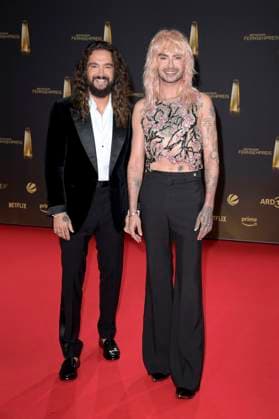Tom Kaulitz und Bill Kaulitz bei der Verleihung des Deutschen Fernsehpreises 2024 in den MMC Studios. Köln, 25.09.2024