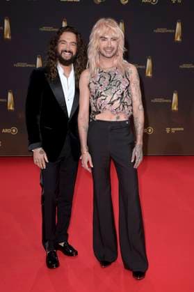 Tom Kaulitz und Bill Kaulitz bei der Verleihung des Deutschen Fernsehpreises 2024 in den MMC Studios. Köln, 25.09.2024