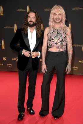 Tom Kaulitz und Bill Kaulitz bei der Verleihung des Deutschen Fernsehpreises 2024 in den MMC Studios. Köln, 25.09.2024