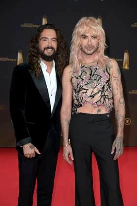 Tom Kaulitz und Bill Kaulitz bei der Verleihung des Deutschen Fernsehpreises 2024 in den MMC Studios. Köln, 25.09.2024