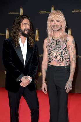 Tom Kaulitz und Bill Kaulitz bei der Verleihung des Deutschen Fernsehpreises 2024 in den MMC Studios. Köln, 25.09.2024