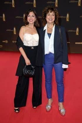 Anna Angelina Wolfers und Isabel Varell bei der Verleihung des Deutschen Fernsehpreises 2024 in den MMC Studios. Köln, 25.09.2024
