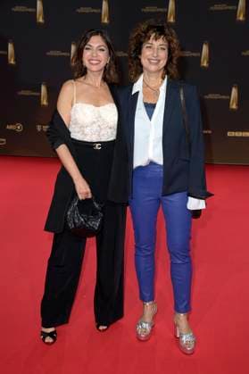Anna Angelina Wolfers und Isabel Varell bei der Verleihung des Deutschen Fernsehpreises 2024 in den MMC Studios. Köln, 25.09.2024