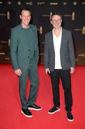 Dominik Klein und Alexander Bommes bei der Verleihung des Deutschen Fernsehpreises 2024 in den MMC Studios. Köln, 25.09.2024
