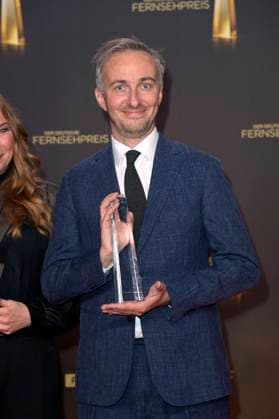 Jan Böhmermann bei der Verleihung des Deutschen Fernsehpreises 2024 in den MMC Studios. Köln, 25.09.2024