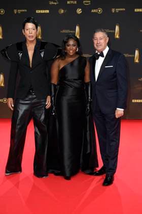 Jorge Gonzalez, Motsi Mabuse und Joachim Llambi bei der Verleihung vom Deutschen Fernsehpreis am 25.09.2024 in Koeln Deutscher Fernsehpreis Verleihung 2024 in Koeln