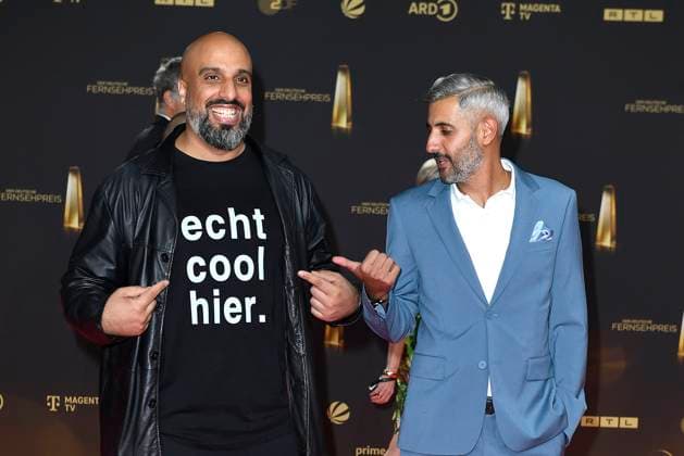 Abdelkarim Zemhoute und Michael Abdullahi bei der Verleihung vom Deutschen Fernsehpreis am 25.09.2024 in Koeln Deutscher Fernsehpreis Verleihung 2024 in Koeln