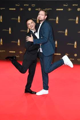 Oezcan Cosar und Bastian Bielendorfer bei der Verleihung vom Deutschen Fernsehpreis am 25.09.2024 in Koeln Deutscher Fernsehpreis Verleihung 2024 in Koeln