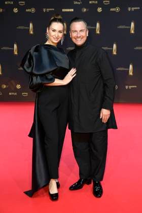 Tim Raue und Katharina Wolschner bei der Verleihung vom Deutschen Fernsehpreis am 25.09.2024 in Koeln Deutscher Fernsehpreis Verleihung 2024 in Koeln