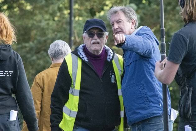 Brian Cox & Alan Cumming 25 09 2024 Brian Cox & Alan Cumming on set filming in Stirlingshire, Scotland on the set of a new feature film.  Copyright: xTomxFarmerx NINTCHDBPICT000935846723