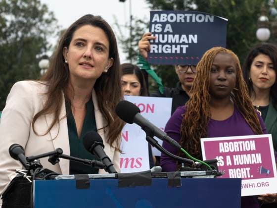 September 24, 2024, Washington, District Of Columbia, USA: Louisiana State Rep. MANDIE LANDRY speaks on devastating impact of the Bayou States total abortion ban has on healthcare delivery to women at a press conference introducing a Congressional Resolution declaring abortion a human right. Washington USA - ZUMAd155 20240924_znp_d155_010 Copyright: xSuexDorfmanx