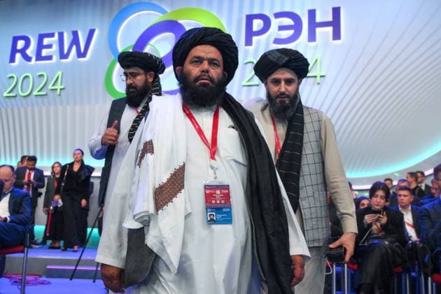 Bilder des Jahres 2024, News 09 September News Themen der Woche KW39 News Bilder des Tages Russia Energy Week Forum 8773251 26.09.2024 Participants from Afghanistan attend the 2024 Russian Energy Week International Forum at the Manezh Central Exhibition Hall in Moscow, Russia. Grigory Sysoev Sputnik Moscow Russia  Copyright: xGrigoryxSysoevx