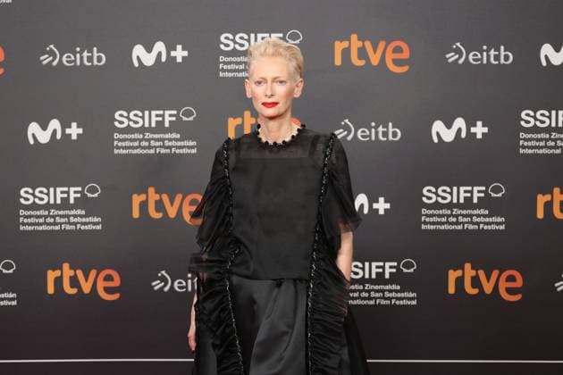 Pedro Almodovar receives the Donostia Award in recognition of his career Actress Tilda Swinton at the photocall upon her arrival at the Donostia Award ceremony at the San Sebastian Film Festival, September 26, 2024, in San Sebastian, Guipuzcoa, Basque Country Spain Almodovar collected the Donostia Award in recognition of his career at a gala after which his first feature film in English The Next Room, for which he won the Golden Lion at the 81st Venice International Film Festival, was screened DONOSTIA AWARD SAN SEBASTIAN FESTIVAL FILM DIRECTOR Raú San Sebastian San Sebastian San Sebastian Spain  Copyright: xRaulxTerrelx 6238229