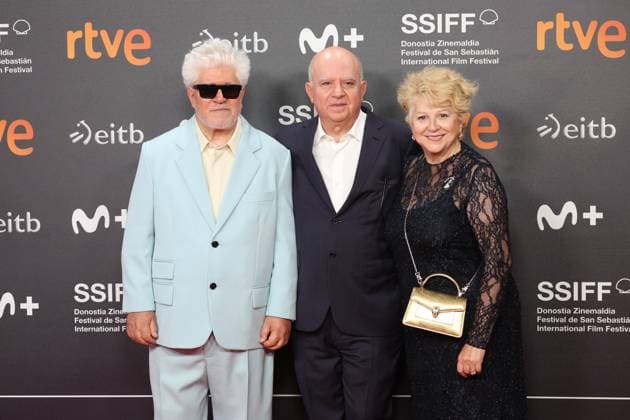 Pedro Almodovar receives the Donostia Award in recognition of his career Pedro Almodovar and his brother, Agustin Almodovar, pose at the photocall upon their arrival at the Donostia Award ceremony at the San Sebastian Film Festival, September 26, 2024, in San Sebastian, Guipuzcoa, Basque Country Spain Almodovar collected the Donostia Award in recognition of his career at a gala after which his first feature film in English The Next Room, for which he won the Golden Lion at the 81st Venice International Film Festival, was screened DONOSTIA AWARD SAN SEBASTIAN FESTIVAL FILM DIRECTOR Raú San Sebastian San Sebastian San Sebastian Spain  Copyright: xRaulxTerrelx 6238256