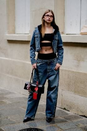 PFW - Litkovska Street Style Street style, Gertruda Zilyte arriving at Litkovska Spring Summer 2025 presentation, held at rue de Sevigne, Paris, France, on September 25, 2024. Photo by Marie-Paola Bertrand-Hillion ABACAPRESS.COM  Copyright: xBertrand-HillionxMarie-Paola ABACAx