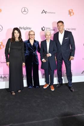 RECORD DATE NOT STATED BRIGITTE AWARD 2024 Iris Berben, Susanna Riethmüller (Chefredakteurin BRIGITTE), Dr. Marie-Agnes Strack-Zimmermann und Heiko Kiesow beim BRIGITTE AWARD 2024 in der Bertelsmann Hauptstadtrepräsentanz in Berlin. Copyright: xEventpressxBerndtx