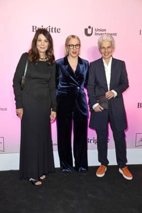RECORD DATE NOT STATED BRIGITTE AWARD 2024 Iris Berben, Susanna Riethmüller (Chefredakteurin BRIGITTE), Dr. Marie-Agnes Strack-Zimmermann beim BRIGITTE AWARD 2024 in der Bertelsmann Hauptstadtrepräsentanz in Berlin. Copyright: xEventpressxBerndtx