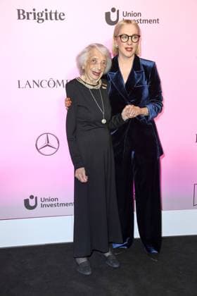 RECORD DATE NOT STATED BRIGITTE AWARD 2024 Margot Friedländer und Susanna Riethmüller (Chefredakteurin BRIGITTE) beim BRIGITTE AWARD 2024 in der Bertelsmann Hauptstadtrepräsentanz in Berlin. Copyright: xEventpressxBerndtx