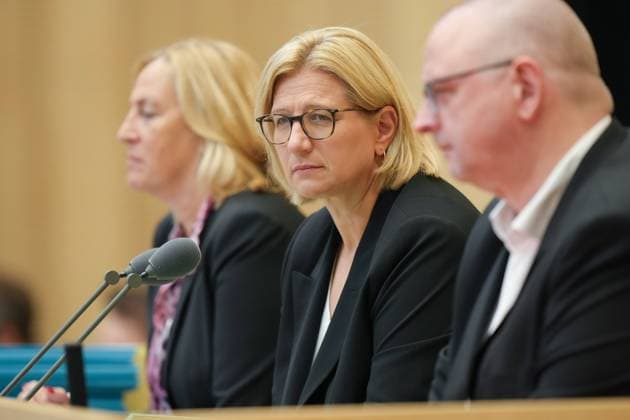 Bundesrat, 1047. Plenarsitzung Anke Rehlinger(SPD) Ministerpraesident von Saarland als Vizepraesidentin auf ihrem Vorsitz bei der 1047.. Bundesratssitzung, Berlin, 27.09.2024 Berlin Berlin Deutschland *** Bundesrat, 1047 Plenary session Anke Rehlinger SPD Ministerpraesident of Saarland as Vice-President during her chairmanship at the 1047 Bundesrat session, Berlin, 27 09 2024 Berlin Berlin Germany