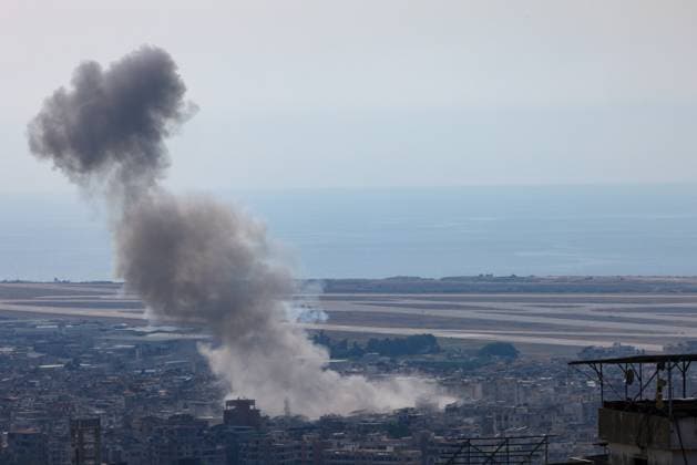 Bilder des Jahres 2024, News 09 September News Themen der Woche KW39 News Bilder des Tages - bombing of Beirut on September 28, 2024 the - 28 09 2024 - Lebanon Beirut Beirut - The Israeli army launches a bombing campaign on Beirut on September 28, 2024  LexPictoriumxagency LePictorium_0297547