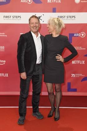 RECORD DATE NOT STATED Verleihung FIRST STEPS 2024 Florian Gallenberger und Katja Eichinger bei der Verleihung FIRST STEPS 2024 im Theater des Westens in Berlin. Copyright: xEventpressxBerndtx
