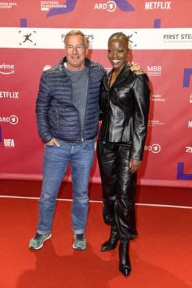 RECORD DATE NOT STATED Verleihung FIRST STEPS 2024 Nico Hofmann und Florence Kasumba bei der Verleihung FIRST STEPS 2024 im Theater des Westens in Berlin. Copyright: xEventpressxBerndtx
