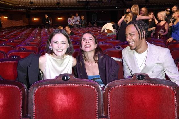 RECORD DATE NOT STATED Verleihung FIRST STEPS 2024 Lea von Acken, Aylin Tezel und Jerry Hoffmann bei der Verleihung FIRST STEPS 2024 im Theater des Westens in Berlin. Copyright: xEventpressxBerndtx