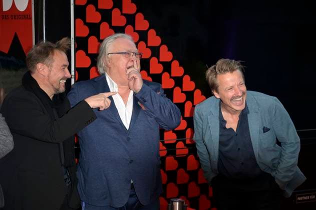Thomas Arnold, Bernd Stegemann und Max von Pufendorf bei der 25. Verleihung der First Steps Awards 2024 im Theater des Westens. Berlin, 30.09.2024