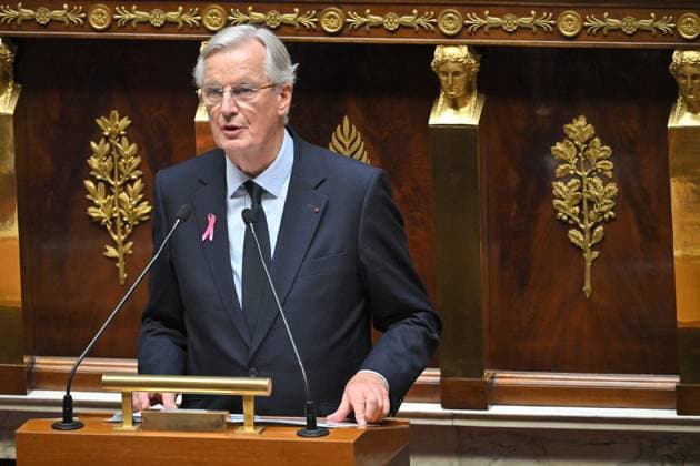 News Themen der Woche KW40 News Bilder des Tages PM Barnier General Political Declaration At National Assembly - Paris French Prime Minister Michel Barnier addresses MPs during his general political declaration at the National Assembly in Paris, France, on October 1, 2024. Photo by Eliot Blondet ABACAPRESS.COM Paris France  Copyright: xBlondetxEliot ABACAx