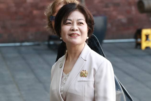 Tie Ning, Vice-Chairman of the Standing Committee of the National People s Congress of China arriving the inauguration ceremony of Claudia Sheinbaum Pardo as Mexico s new female President at the Congress of the Union. on October 1, 2024 in Mexico City, Mexico. Mexico City Mexico - ZUMAe321 20241001_zia_e321_136 Copyright: xJosexLuisxToralesx