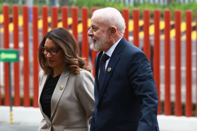 Lula da Silva President of Brazil arriving the inauguration ceremony of Claudia Sheinbaum Pardo as Mexico s new female President at the Congress of the Union. on October 1, 2024 in Mexico City, Mexico. Mexico City Mexico - ZUMAe321 20241001_zia_e321_140 Copyright: xJosexLuisxToralesx