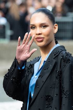 PFW Miu Miu Arrivals Nara Aziza Smith attending the Miu Miu Womenswear Spring-Summer 2025 show as part of Paris Fashion Week, in Paris, France on October 01, 2024. Photo by Aurore Marechal ABACAPRESS.COM Paris France  Copyright: xMarechalxAurore ABACAx