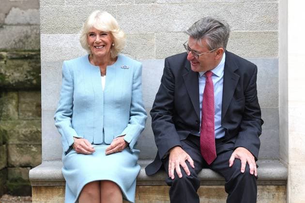 Bilder des Jahres 2024, Entertainment 10 Oktober Entertainment Themen der Woche KW40 Entertainment Bilder des Tages Queen Camilla Visits The Sacristy Project At Westminster Abbey Queen Camilla and Architect, Ptolemy Hugo Dean OBE laugh during visit to The Westminster Abbey Sacristy project at Westminster Abbey on October 03, 2024 in London, England. The Sacristy is a newly constructed building, set to be named The King Charles III Sacristy in tribute to His Majesty The King, of which Queen Camilla became patron of earlier this year. It is being developed to incorporate modernised facilities for welcoming visitors, security, and ticketing, ensuring that the Abbey remains a preserved and untouched sacred space, celebrated for its beauty and significance. NO UK USE FOR 48 HOURS, Credit:Avalon.red Avalon United Kingdom, England, London, Westminster Abbe  Copyright: xAvalon.redx xAvalonx 0915893418