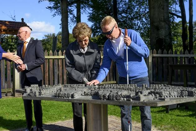 Apeldoorn, The Netherlands, 2024-10-03 14:40:56 APELDOORN , 03-10-2024, Paleis Het Loo Princess Margriet will unveil a model of Paleis Het Loo for people with a visual impairment in Apeldoorn on Thursday afternoon, October 3. PHOTO: NLBeeld Patrick van Emst Credit: NL Beeld Patrick van Emst  Copyright: xx x