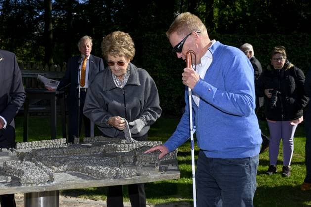 Apeldoorn, The Netherlands, 2024-10-03 14:41:23 APELDOORN , 03-10-2024, Paleis Het Loo Princess Margriet will unveil a model of Paleis Het Loo for people with a visual impairment in Apeldoorn on Thursday afternoon, October 3. PHOTO: NLBeeld Patrick van Emst Credit: NL Beeld Patrick van Emst  Copyright: xx x