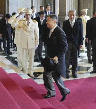 Entertainment Themen der Woche KW40 Extraordinary Diet session opens in Japan Japanese Emperor Naruhito arrives at the Diet in Tokyo on Oct. 4, 2024, to attend the opening ceremony of an extraordinary parliamentary session.  A14AA0003541392P