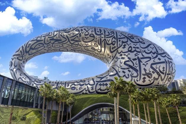 Creative Highlights World Dubai Museum of the Future, ein Ausstellungsraum für innovative und futuristische Technologien Dubai Museum of the Future, an exhibition space for innovative and futuristic technologies Copyright: imageBROKER elov ibxelo11503298.jpg