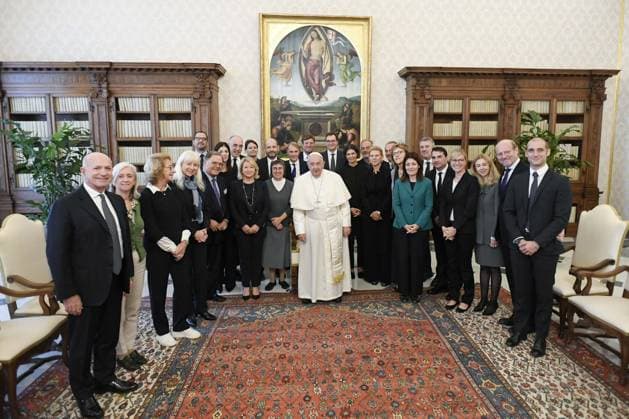 News Themen der Woche KW40 News Bilder des Tages ITALY -POPE FRANCIS RECEIVES IN PRIVATE AUDIENCE DELEGATION OF THE ITALIAN FAMILY BUSINESS ASSOCIATION AIDAF AT THE VATICAN - 2024 10 5 NO LIBRI Italy, Rome, Vatican, 2024 10 05 Pope Francis receives in private audience Delegation of the Italian Family Business Association AIDAF at the Vatican Photograph by VATICAN MEDIA Catholic Press Photo VATICAN  Copyright: xIPA ABACAx