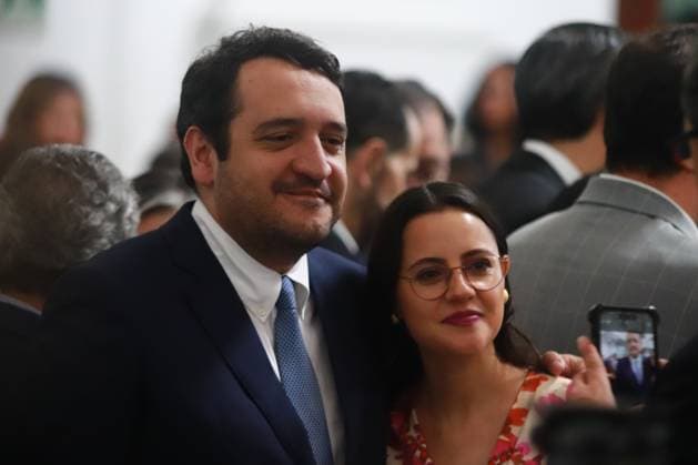 Andro s Manuel LoÂ³pez Beltran, son of former president Andro s Manuel LoÂ³pez Obrador attends the constitutional swearing in as Mexico City Head of Government, of Clara Brugada Molina in the Congress of Mexico City. on October 5, 2024 in Mexico City, Mexico. Mexico City Mexico - ZUMAe321 20241005_zia_e321_050 Copyright: xCarlosxSantiagox