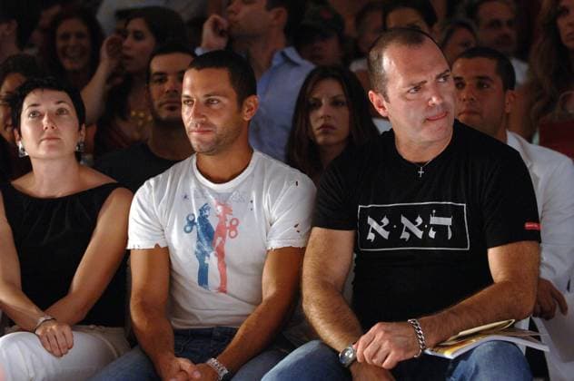 MIAMI - JULY 16 2006: Madonna s brother Christopher Ciccone poses in the front row at the Red Carter Summer 2007 fashion show during the Sunglass Hut Swim Shows Miami in the Cabana Grande tent at the Raleigh Hotel on July 16, 2006 in Miami, Florida..People; Christopher Ciccone Miami Beach United States Of America  - ZUMAs214 20060716_aba_s214_006 Copyright: xSMGx
