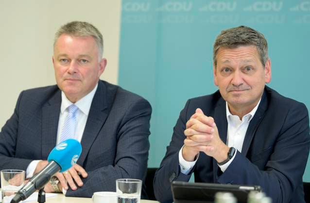 Gordon SCHNIEDER , Generalsekretaer , und Christian BALDAUF , Vorsitzender der CDU von Rheinland-Pfalz , 17.09.2024 Gordon SCHNIEDER , Secretary General , and Christian BALDAUF , Chairman of CDU party of Rhineland-Palatinate , 17.09.2024 *** Gordon SCHNIEDER , Secretary General , and Christian BALDAUF , Chairman of CDU party of Rhineland Palatinate , 17 09 2024 Gordon SCHNIEDER , Secretary General , and Christian BALDAUF , Chairman of CDU party of Rhineland Palatinate , 17 09 2024