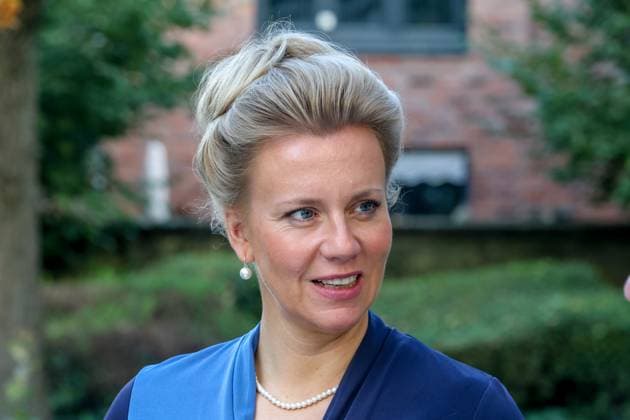 Ina Brandes (CDU), Ministerin für Kultur und Wissenschaft des Landes Nordrhein-Westfalen besucht den Geschichtsort Villa ten Hampel. Münster, Nordrhein-Westfalen, DEU, Deutschland, 07.10.2024