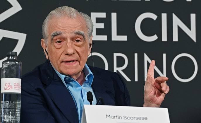 October 7, 2024, Turin: Martin Scorsese durante la conferenza stampa presso il museo del cinema in occasione della visita a Torino per tenere una marster class, Torino, 7 ottobre 2024. .Us director Martin Scorsese attends the press conference at the cinema museum on the occasion of his visit to Turin to hold a marster class, in Turin, Italy, 7 October 2024. .ANSA ALESSANDRO DI MARCO Turin  - ZUMAa110 20241007_zaf_a110_033 Copyright: xAlessandroxDixMarcox