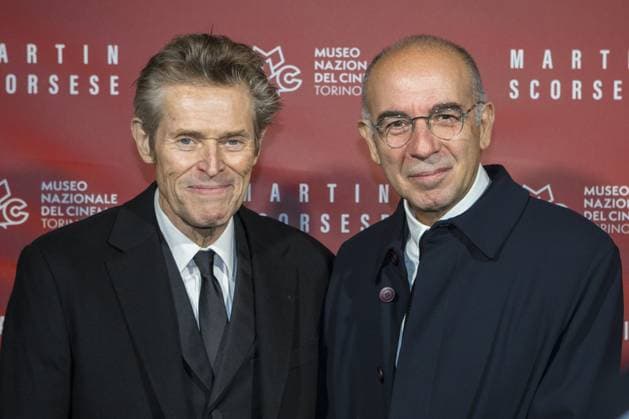 Turin, Italy. 7th October 2024. American actor Willem Dafoe (left) with film director Giuseppe Tornatore (right) on red carpet during event dedicated to Martin Scorsese at National Museum of Cinema  Copyright: xMarcoxDestefanisx xipa-agency.nex xMarcoxDestefanisx IPA_Agency_IPA50419906